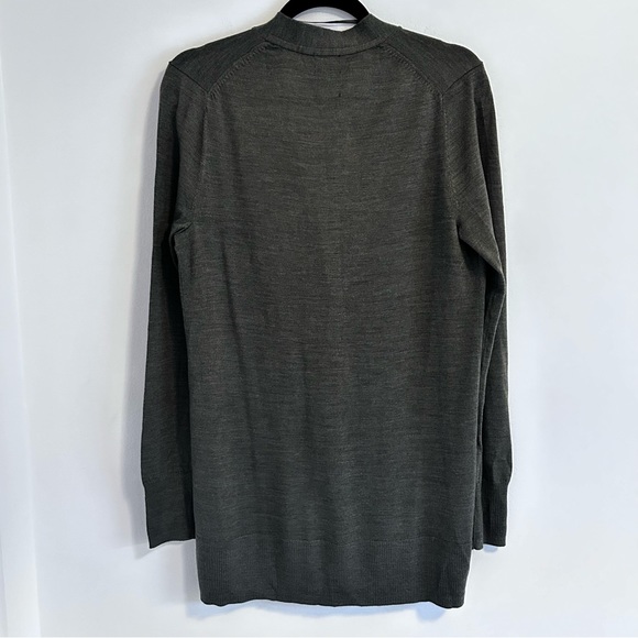 NWOT 100% Merino Wool Green Boyfriend Cardigan - Picture 9 of 12